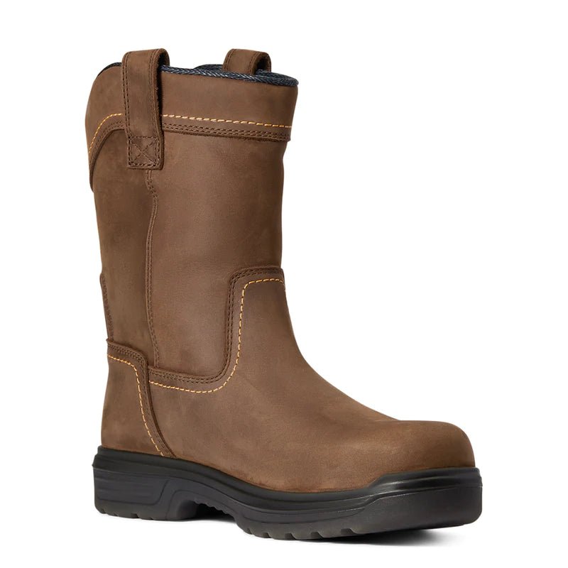 Ariat Mens Turbo JCA Pull-on Carbon Toe Boot Barley Brown - Aitken's Saddlery