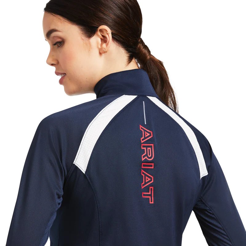 Ariat Sunstopper 2.0 1/4 Zip Base Layer Ladies Team - Aitken's Saddlery