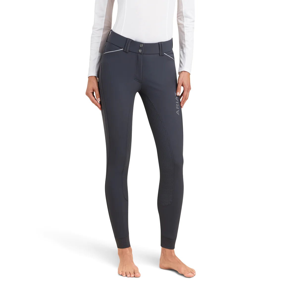 Ariat Tri Factor Ladies FS Lumina Grip Breeches Ebony - Aitken's Saddlery
