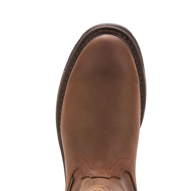 Ariat Workhog Pull On Mens Boots Brown - Aitken's Saddlery