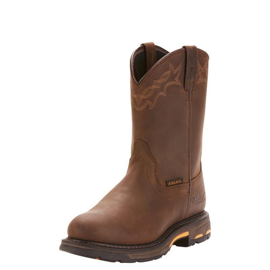 Ariat Workhog Pull On Mens Boots Brown - Aitken's Saddlery