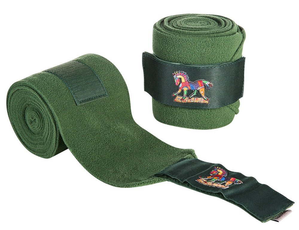 Aubenhausen Classic Polo Bandages Dark Green - Aitken's Saddlery