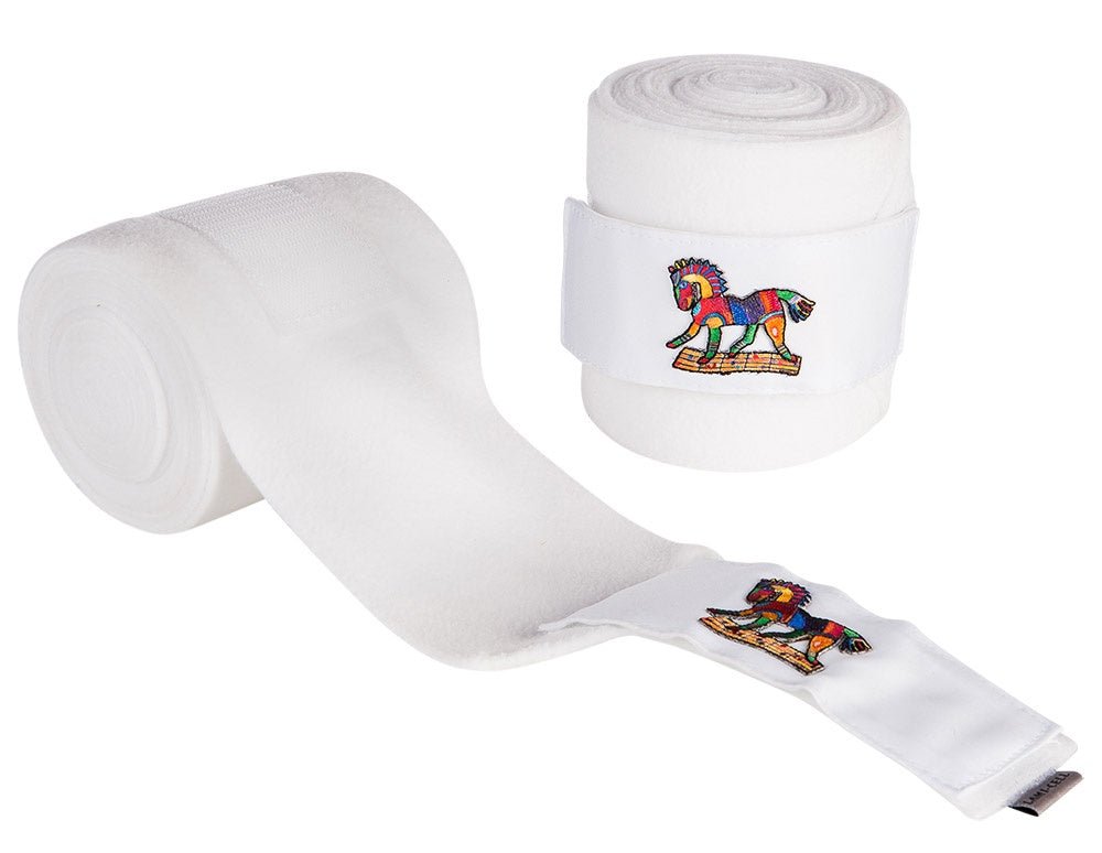 Aubenhausen Classic Polo Bandages White - Aitken's Saddlery
