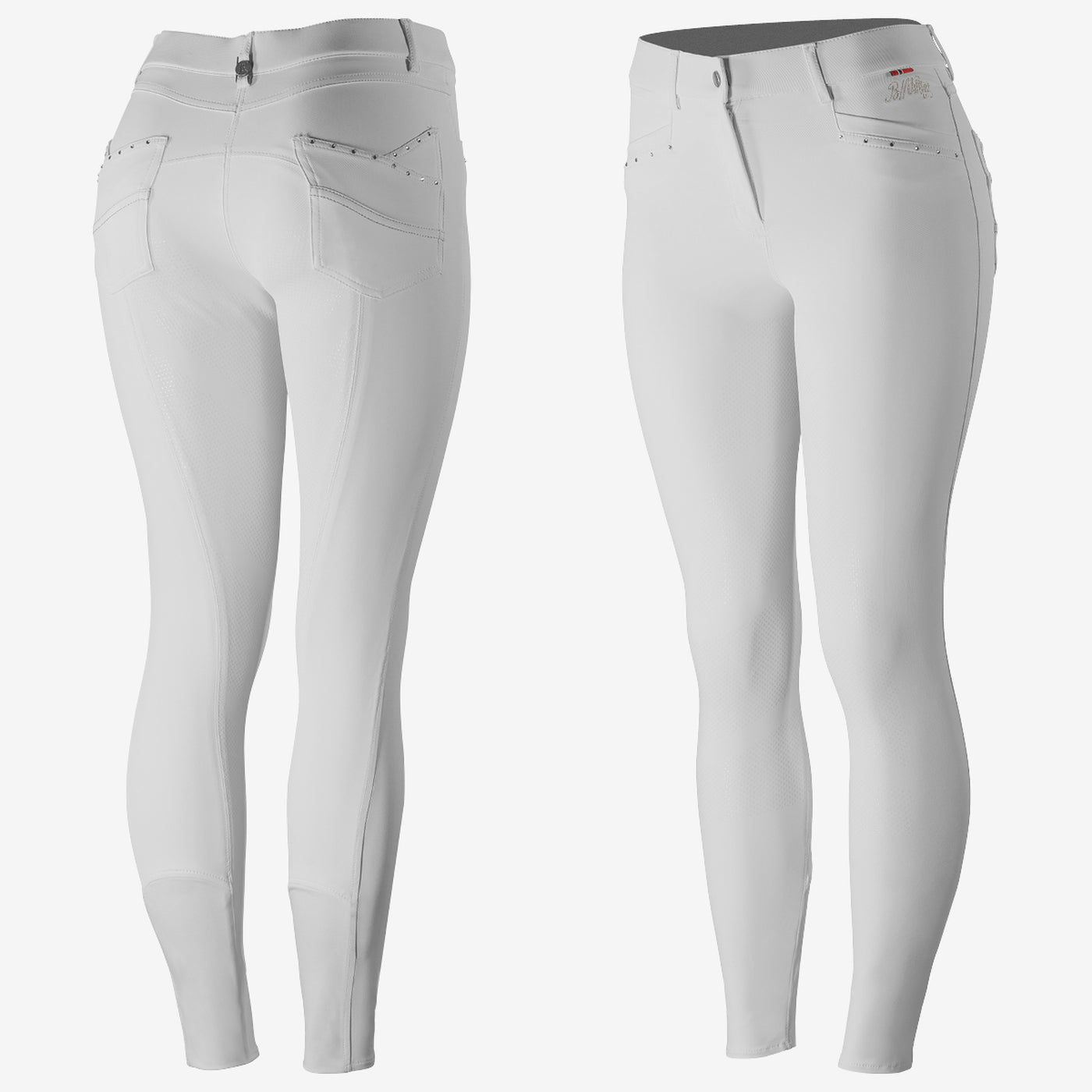 B Vertigo Olivia Ladies Bright White Breeches - Aitken's Saddlery
