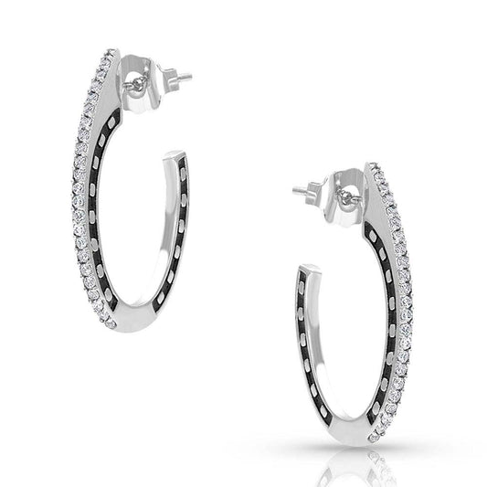 Montana Ear Rings Horseshoes on Side Post