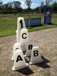 Dressage Arena Letters Only Black 250mm - Aitken's Saddlery