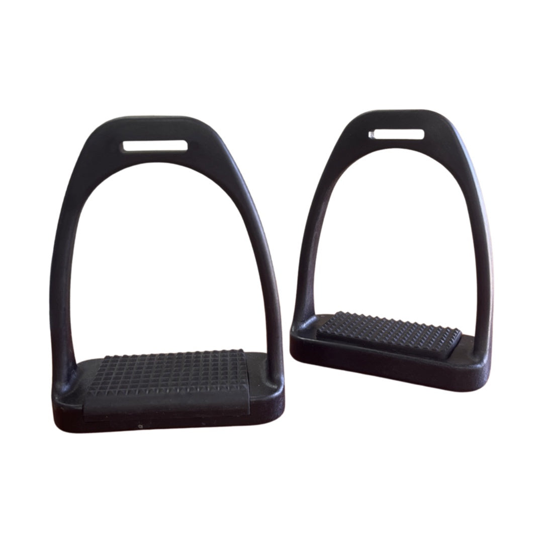 Status E2 Poly Stock Stirrup Iron Black