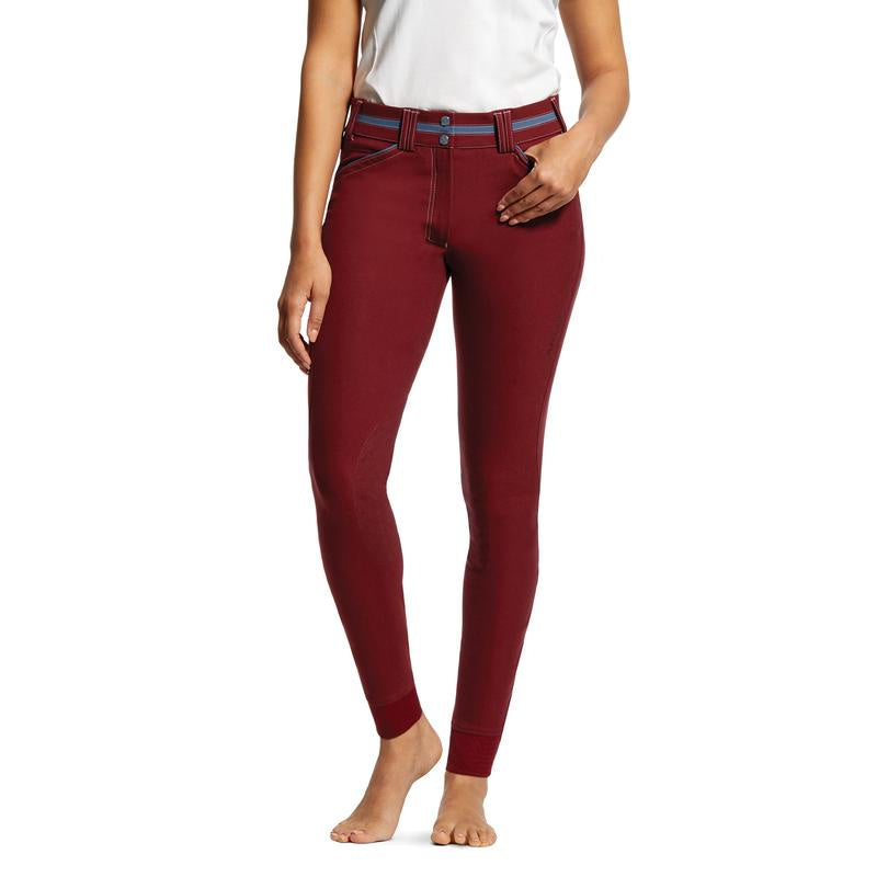 Ariat Ladies Maroon Heritage Breeches