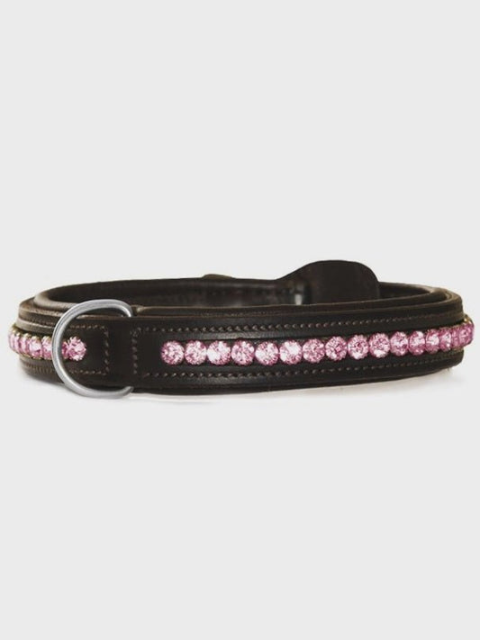Equestrian Stockholm Dog Collar All in Pink - Aitken's Saddlery