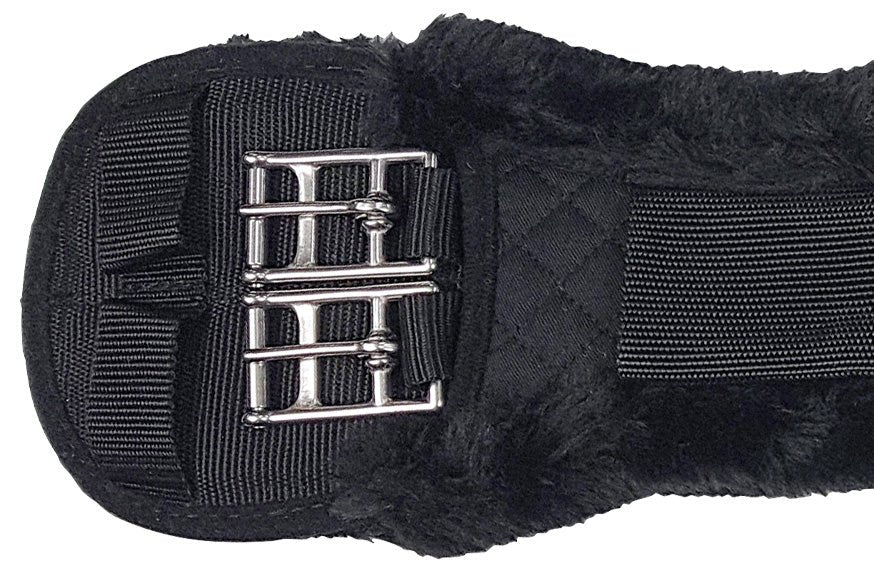 Fleece Lonsdale Girth Black with Black - Aitken's Saddlery