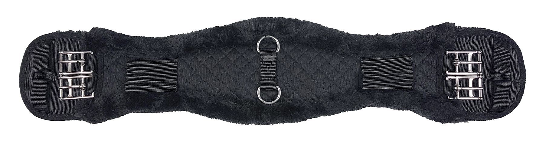 Fleece Lonsdale Girth Black with Black - Aitken's Saddlery