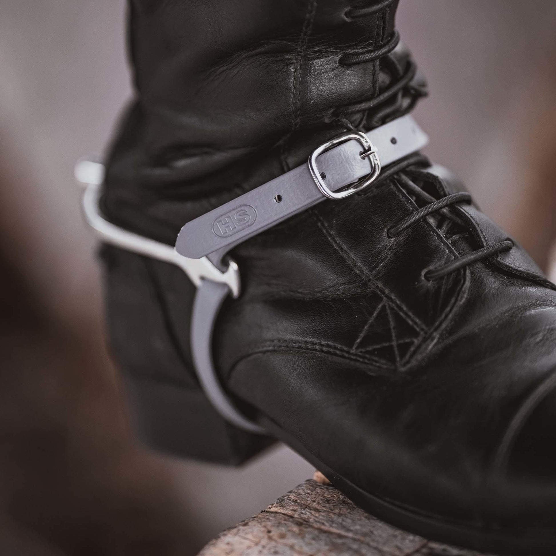 Herman Sprenger Spur Straps Biothane Grey - Aitken's Saddlery