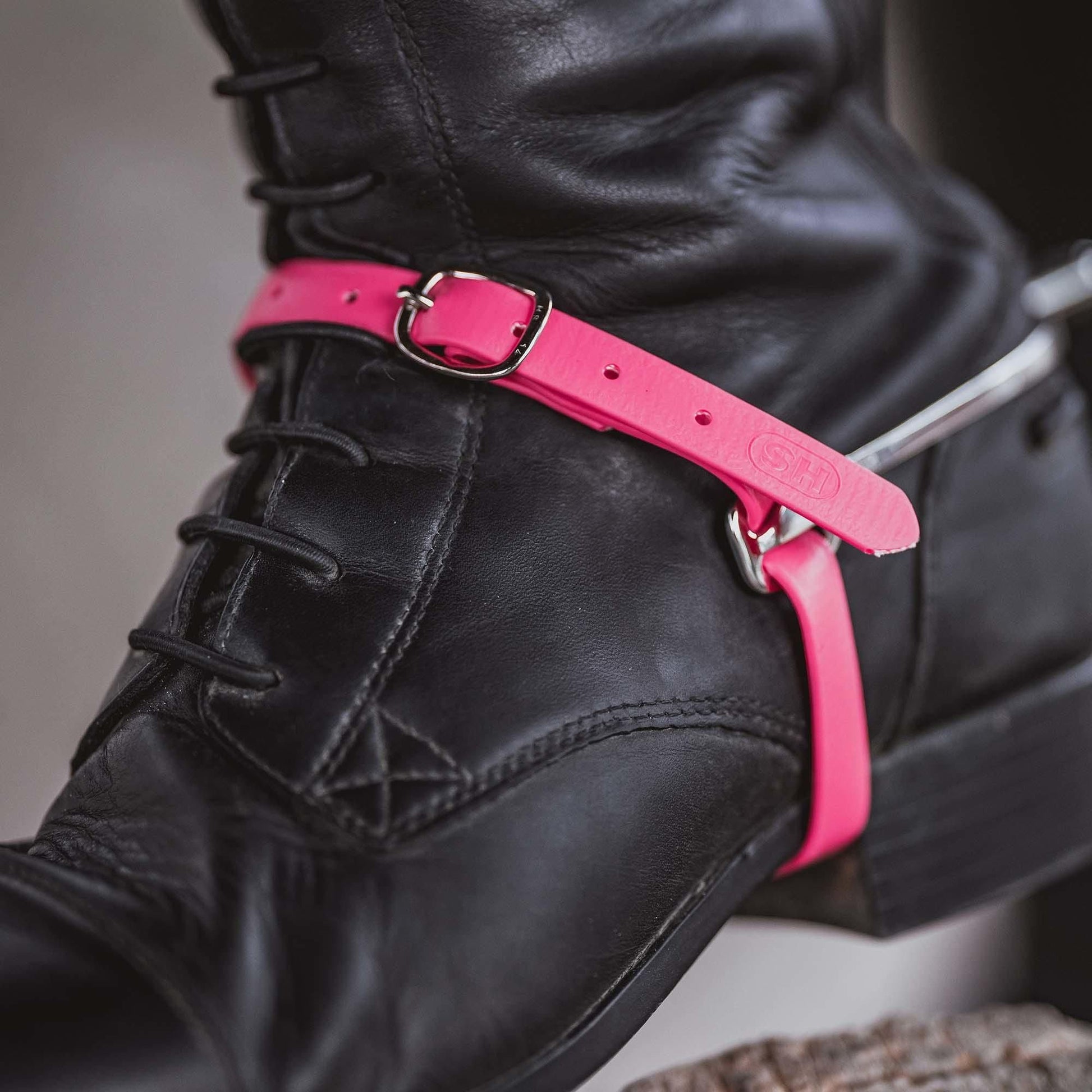 Herman Sprenger Spur Straps Biothane Pink - Aitken's Saddlery