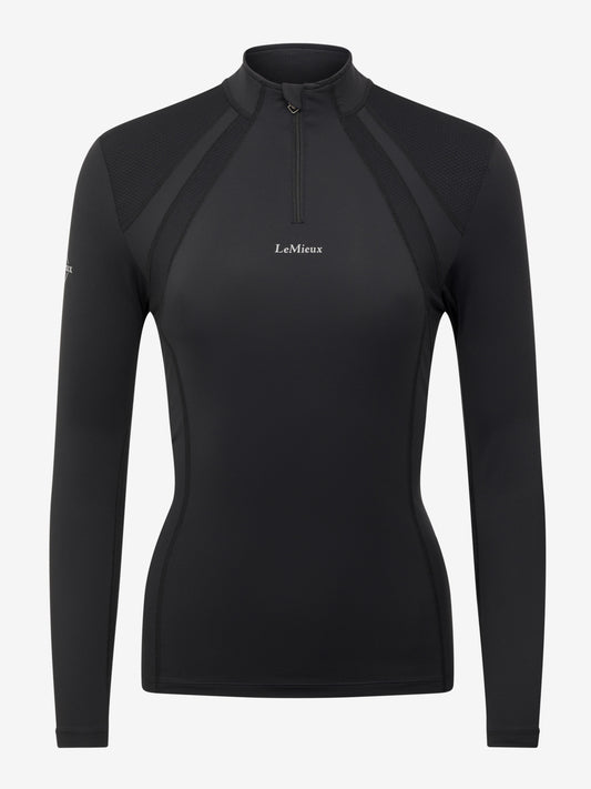 LeMieux Mia Mesh LS Ladies Base Layer Black