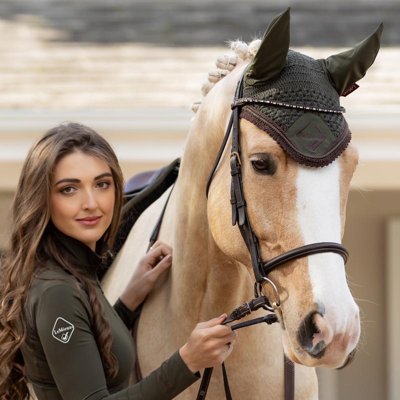 LeMieux Classic Fly Hood Oak Green