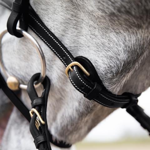Horze Constance Hannovrian Bridle Black - Aitken's Saddlery