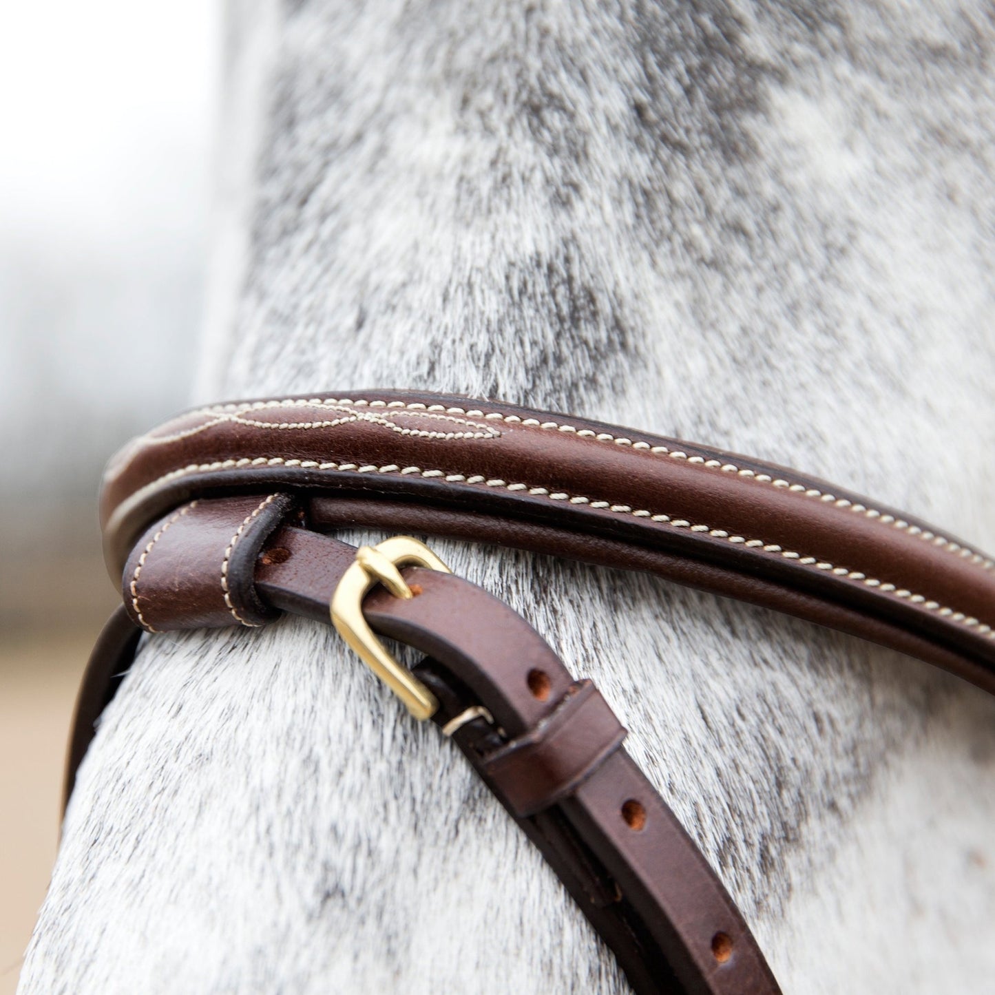 Horze Constance Hannovrian Bridle Brown - Aitken's Saddlery