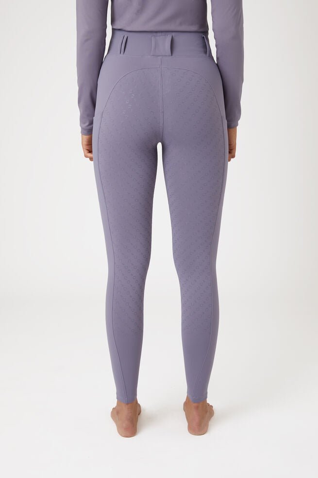 Horze Everly Fullgrip Ladies Grey Ridge Violet - Aitken's Saddlery