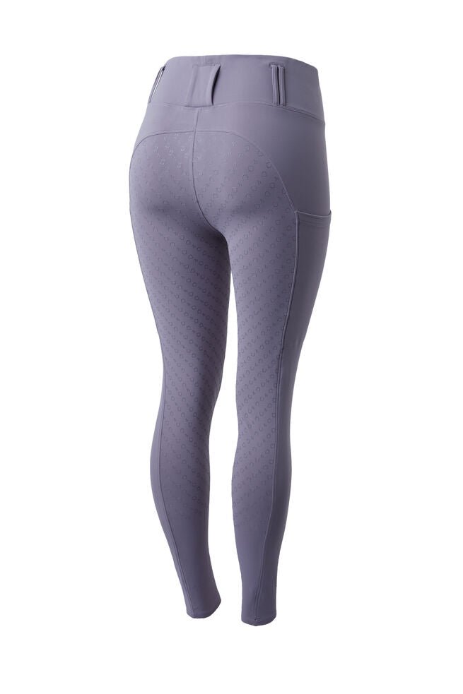 Horze Everly Fullgrip Ladies Grey Ridge Violet - Aitken's Saddlery