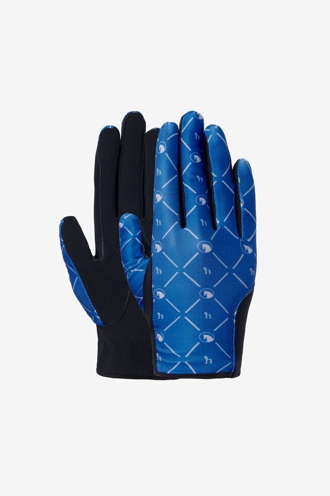 Horze Fia Jnr Lycra Gloves Princess Blue - Aitken's Saddlery
