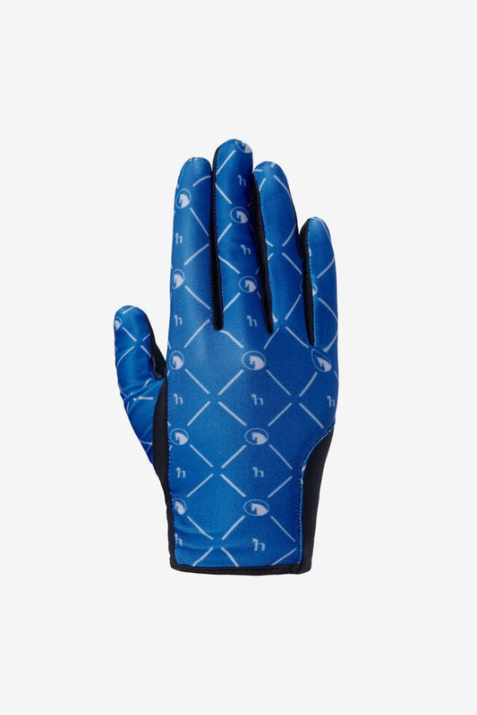 Horze Fia Jnr Lycra Gloves Princess Blue - Aitken's Saddlery