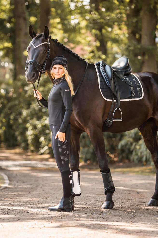 Horze Luminox Saddle Pad Black - Aitken's Saddlery