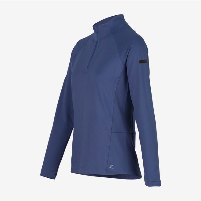 Horze Nadia Training Shirt with Phone Pocket Marlin Blue - Aitken's Saddlery
