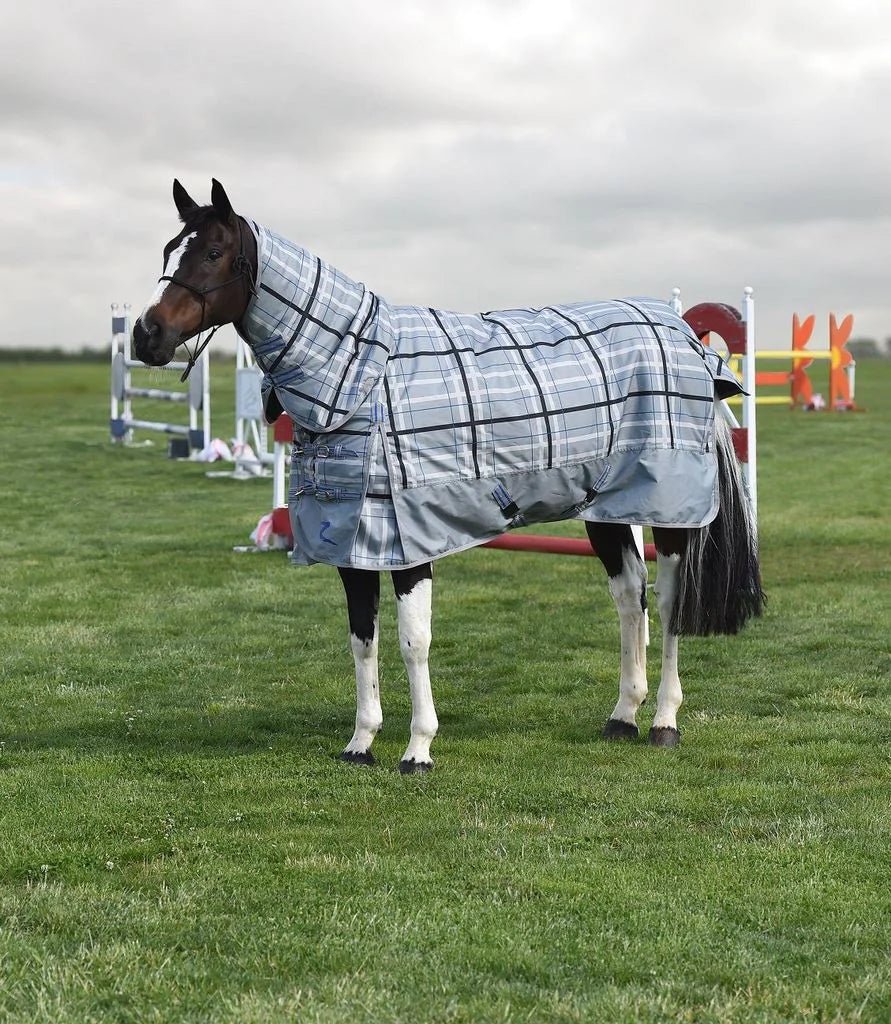 Horze Nevada 1200D Medium Combo 200g Grey & Blue - Aitken's Saddlery