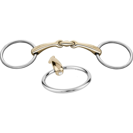 HS Dynamic RS Snaffle Sensogan Swarovski Bit - Aitken's Saddlery