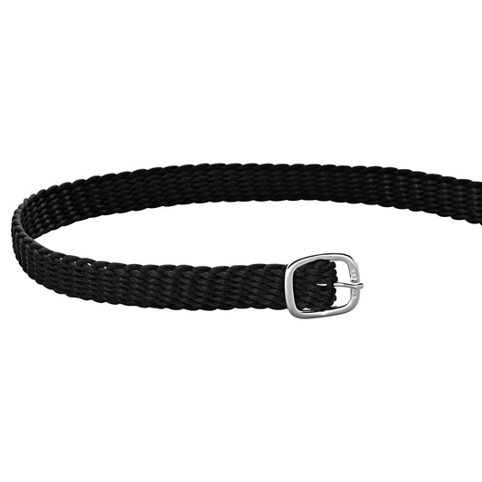 HS Spur Straps Perlon Black - Aitken's Saddlery