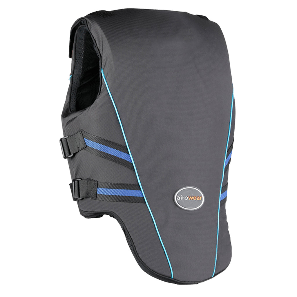 Airowear Outlyne Junior Body Protector black with blue piping