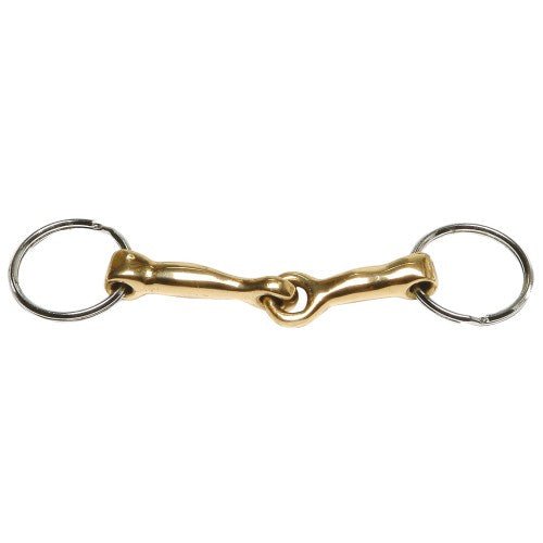 Key Ring Gold Snaffle Bit - Aitken's Saddlery