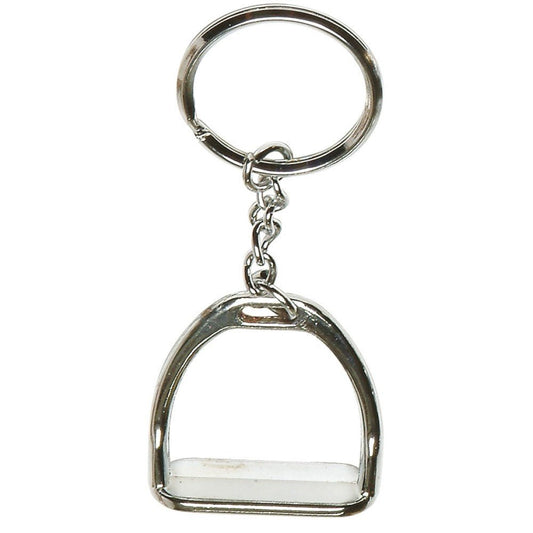 Key Ring Silver Stirrup - Aitken's Saddlery