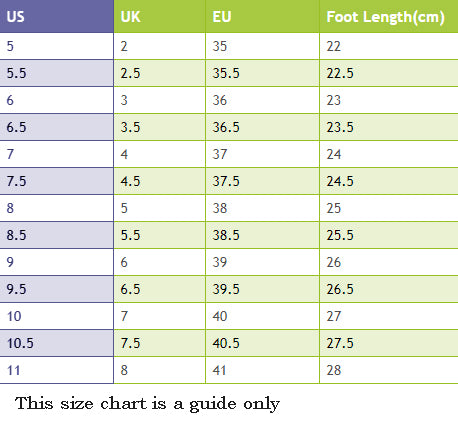 Ariat Ladies Boot Size Guide