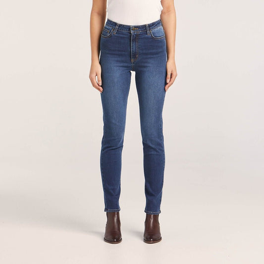 Lee Riders Classic High Slim Ladies Jeans True Indigo - Aitken's Saddlery