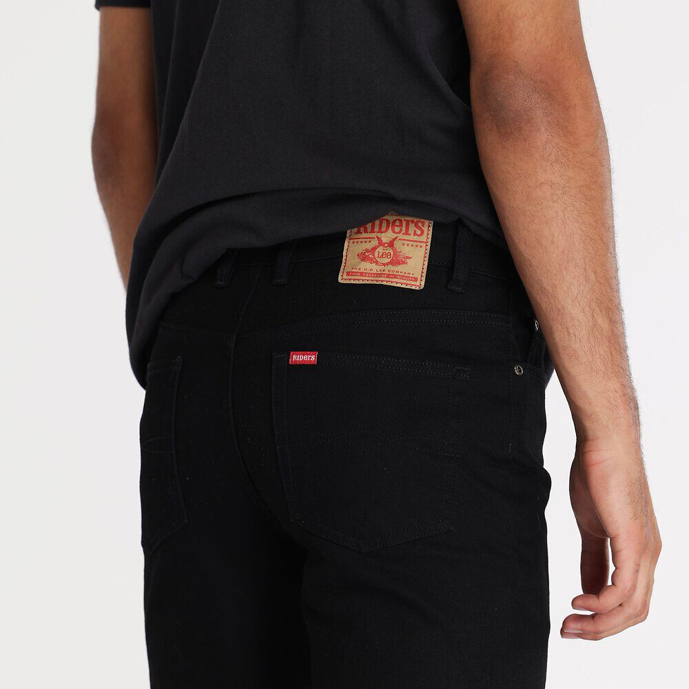 Lee Riders Classic Straight Stretch Mens Jeans Black - Aitken's Saddlery