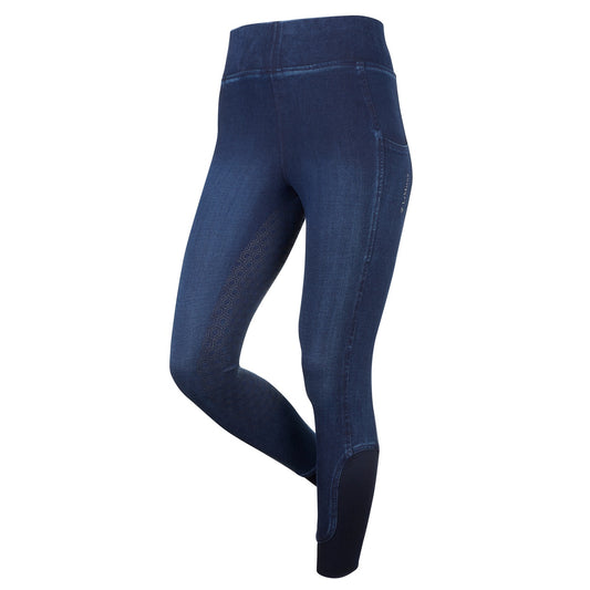 My LeMieux Denim Seamless Pull On Breeches Navy