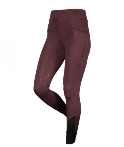 LeMieux Active Wear Seamless Pull On Tights Port - Aitken's Saddlery