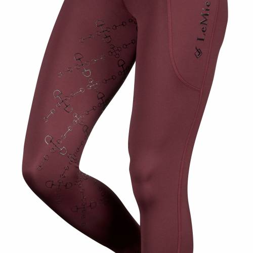 LeMieux Active Wear Seamless Pull On Tights Port - Aitken's Saddlery