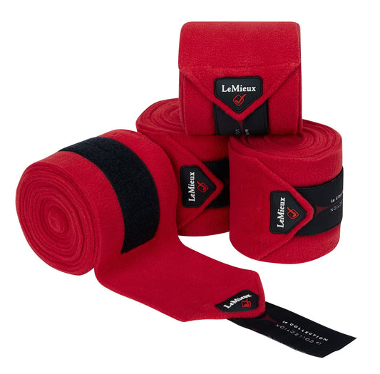 LeMieux Luxury Polo Bandages Chilli Red - Aitken's Saddlery