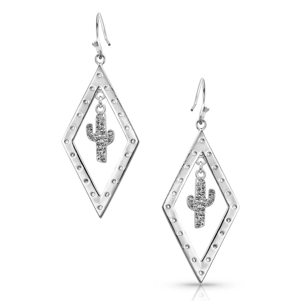 Montana Cactus In Lights Ear Rings - Aitken's Saddlery