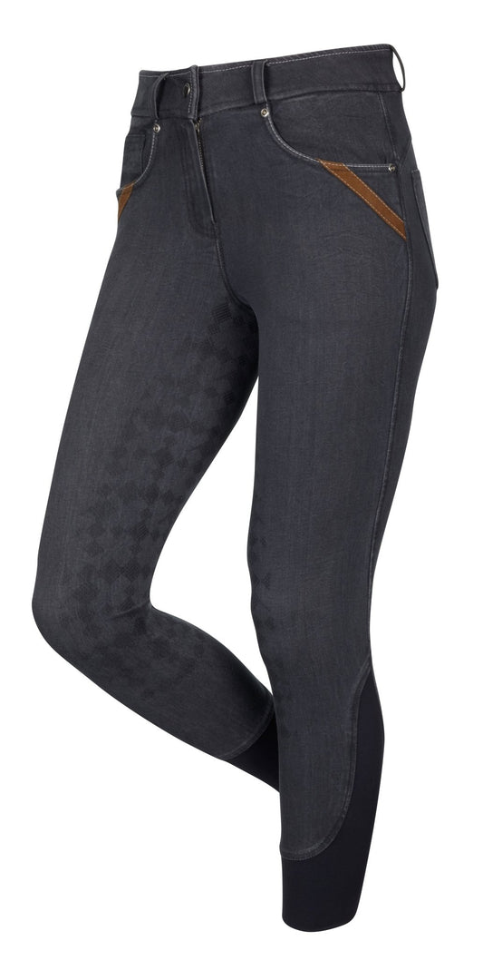 My LeMieux Denim Breeches Carbon Grey - Aitken's Saddlery