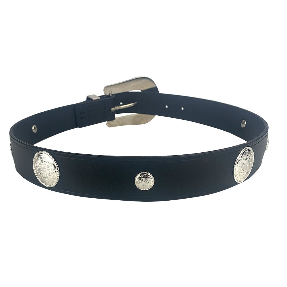 Porter Glam Western Concho Ladies Black Belt - Aitken's Saddlery