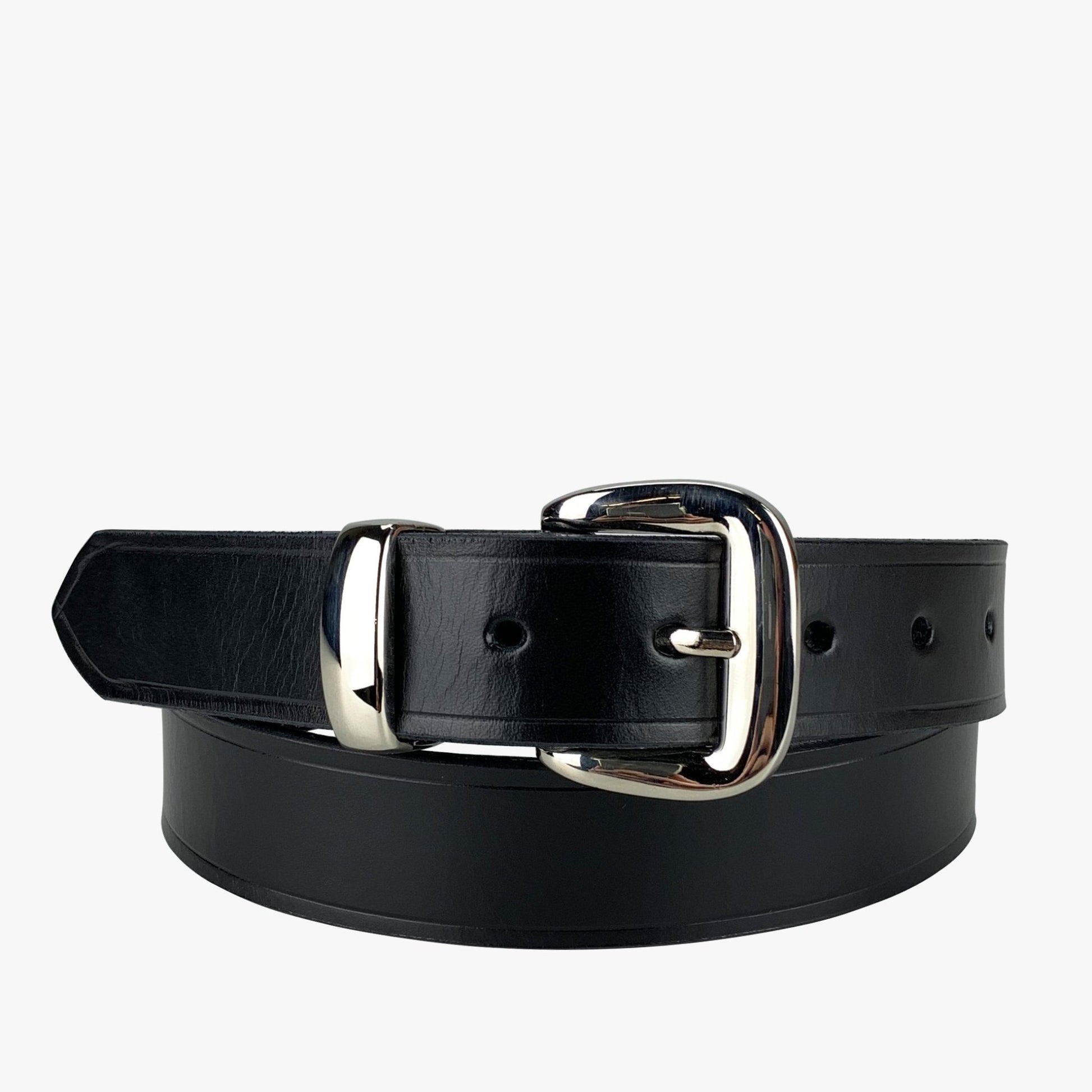 Porter Leather 1.25 Dress Belt Black - Aitken's Saddlery