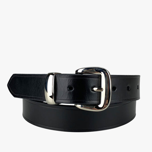 Porter Leather 1.25 Dress Belt Black - Aitken's Saddlery