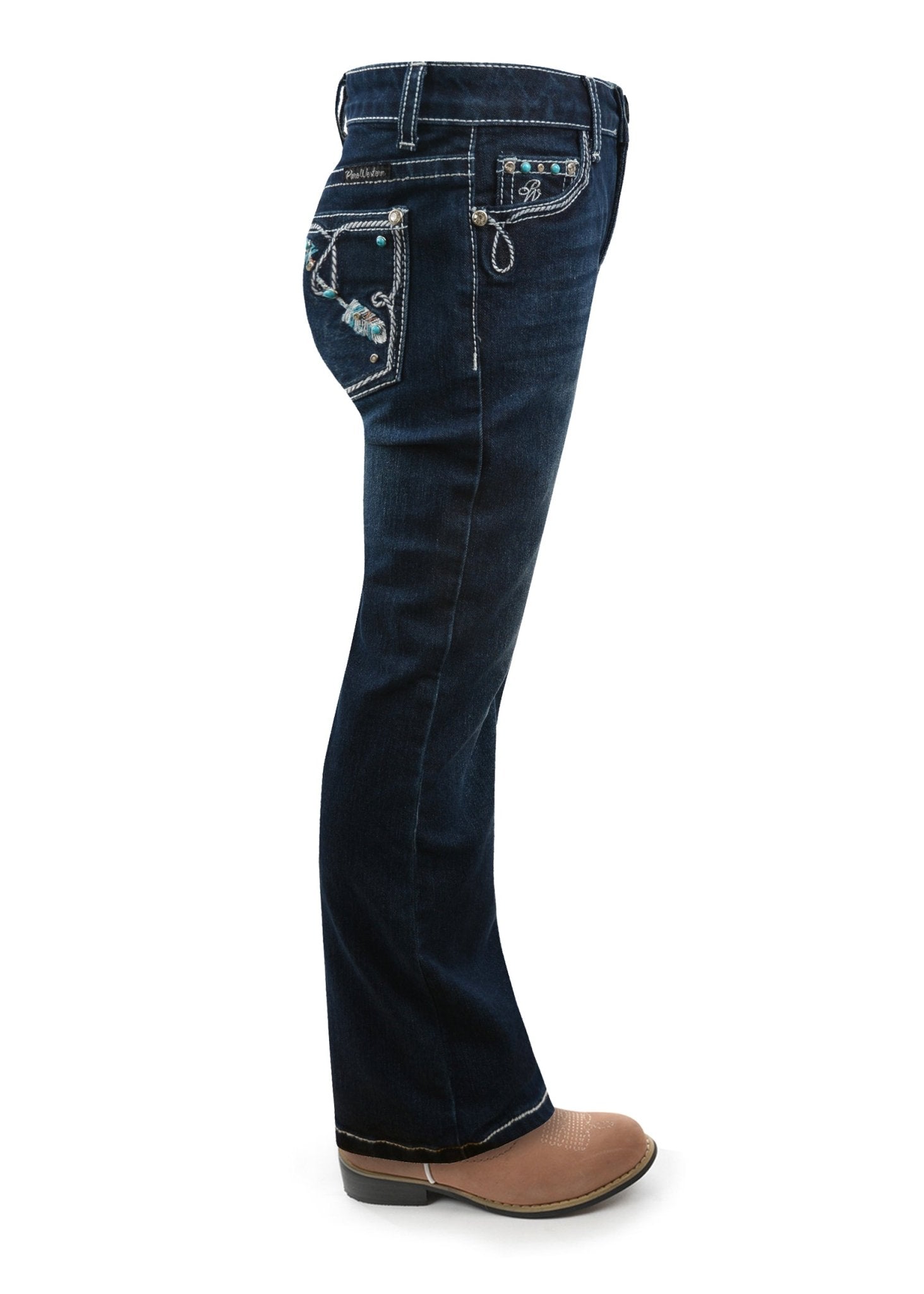 Pure Western Rhian Girls Bootcut Jeans Darkest Night - Aitken's Saddlery