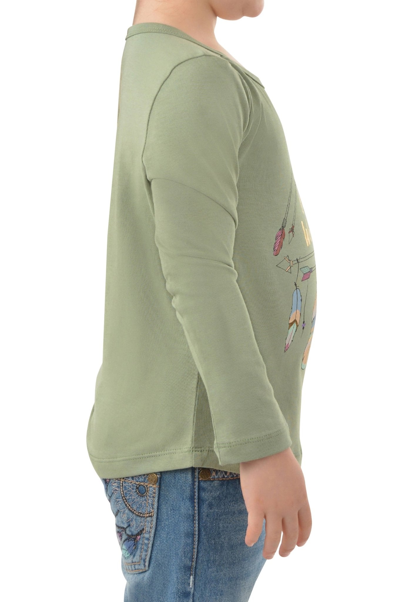 Pure Western Spike LS Girls Tee Moss - Aitken's Saddlery