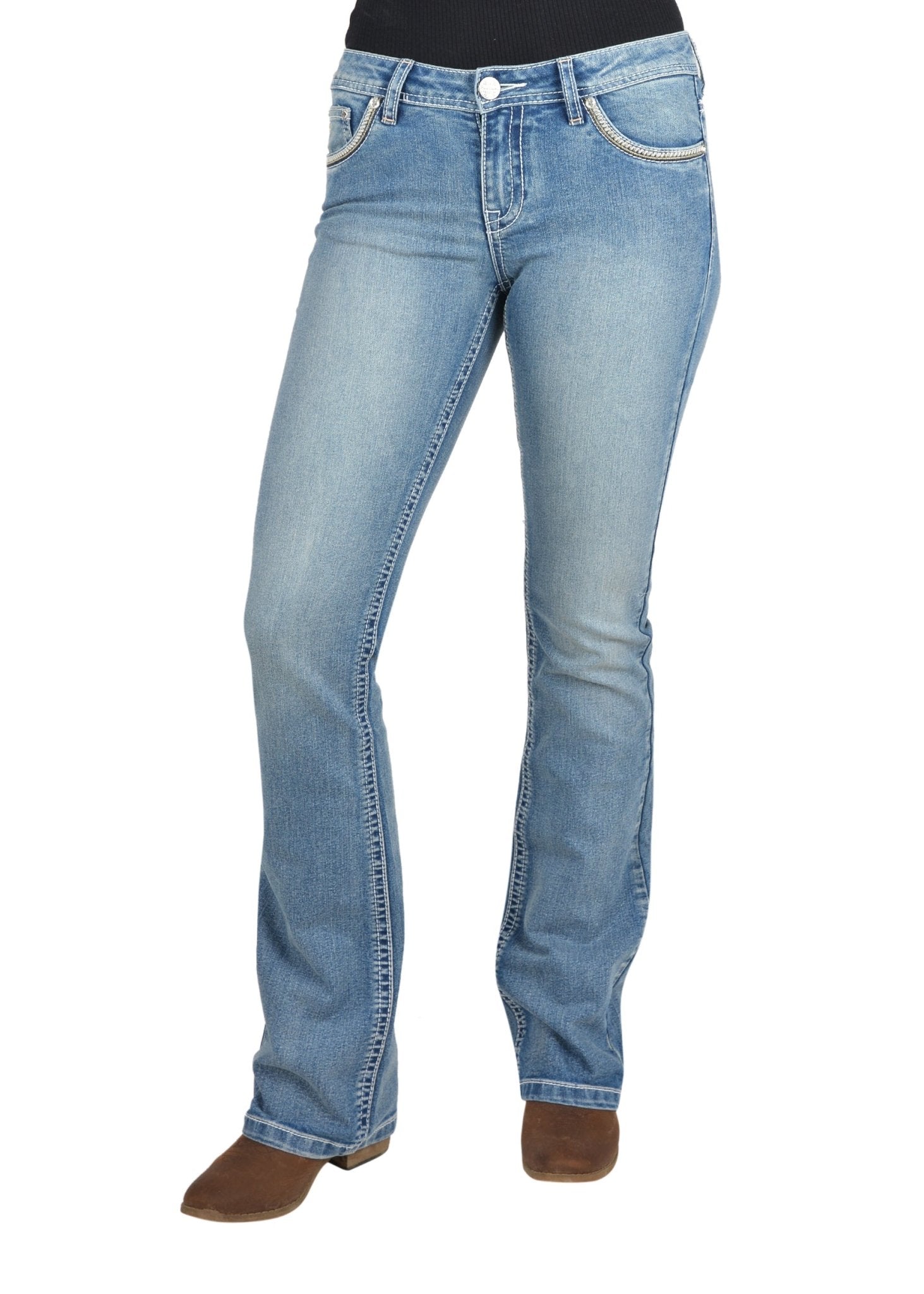 Pure Western Veronica Bootcut Ladies Jean Moonshine - Aitken's Saddlery
