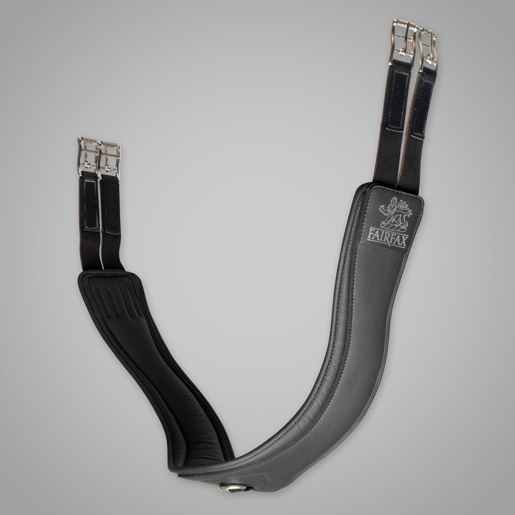 Fairfax RaceX Girth Non Elastic Black Aitken's Saddlery