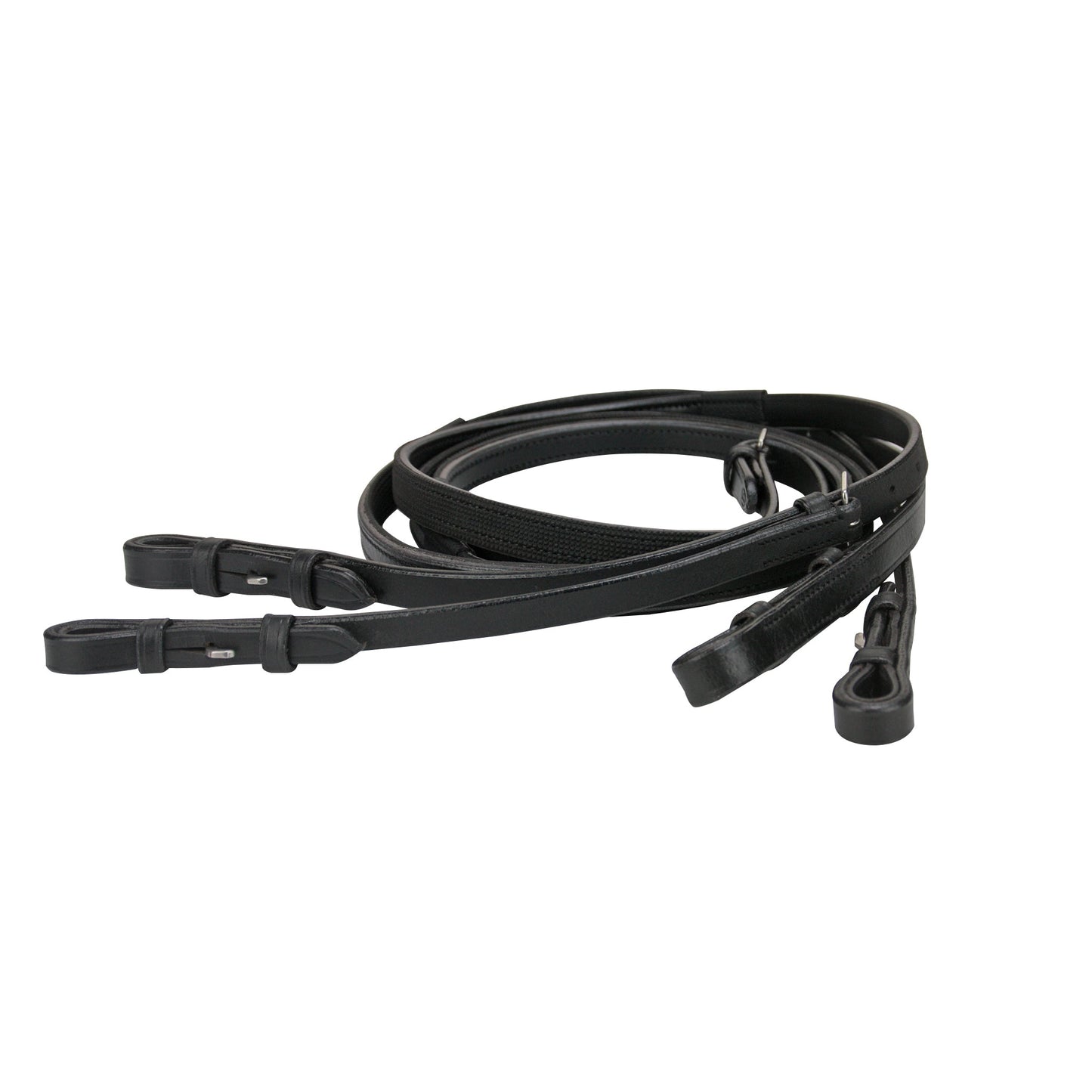 Reins Divided with Rubber Grip - Aitken's Saddlery